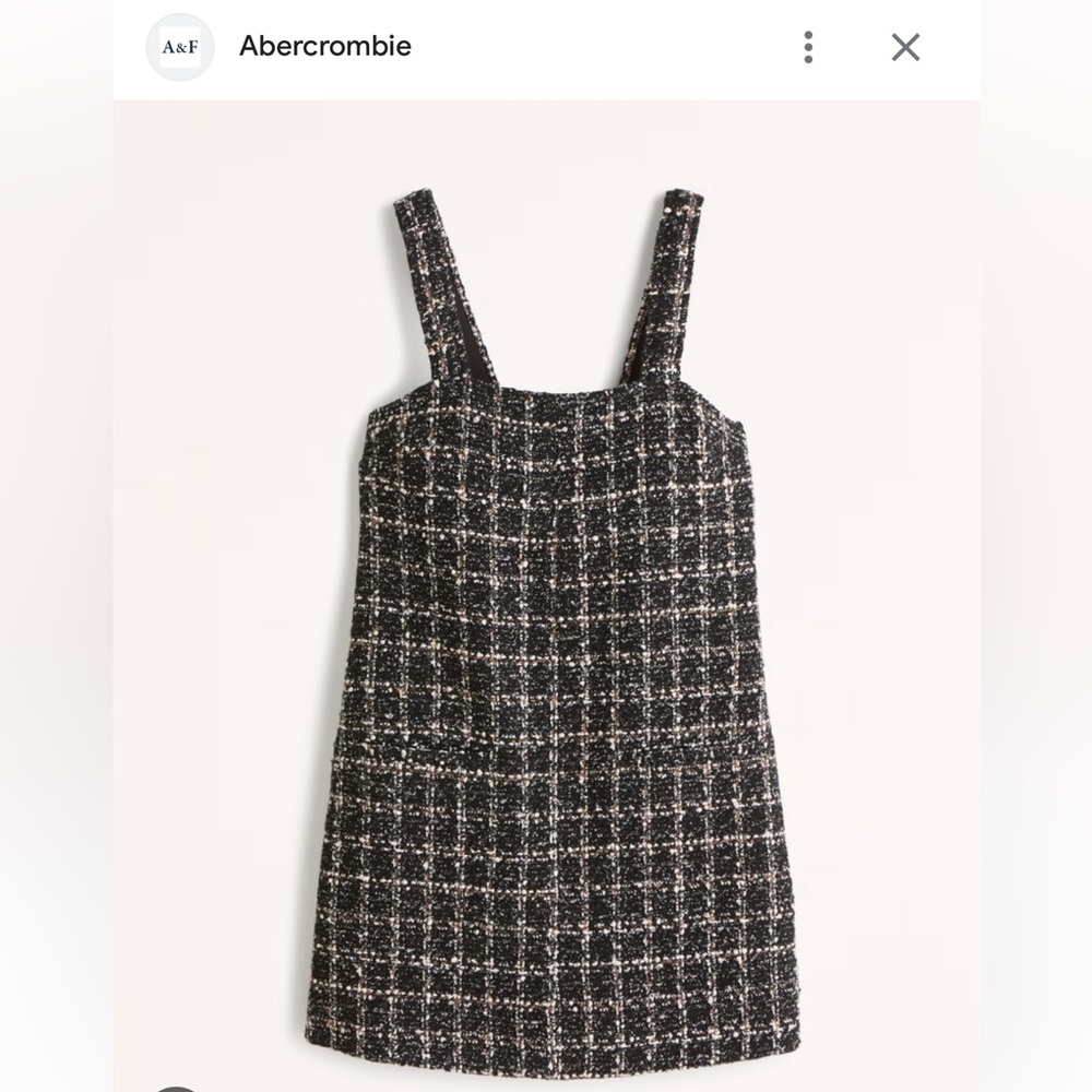 Abercrombie & Fitch Black Tweed Dress - Size XSP